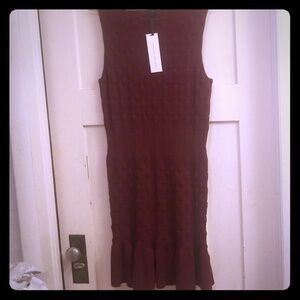 Nwt Large,  dark Red,  sleeveless sweater dress